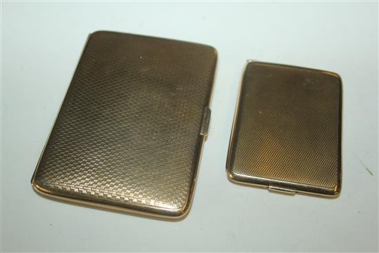 9ct gold matchbook cigarette case